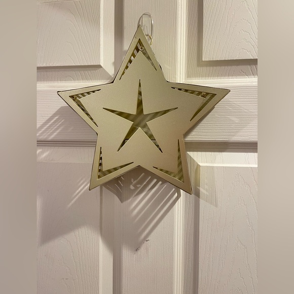 CHRISTMAS WONDERSHOP LIGHT UP WALL HANGING GOLD STAR MCM MID CENTURY RETRO VIBES - Picture 3 of 7